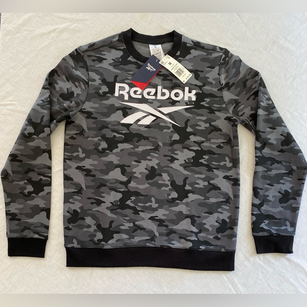 Reebok Black Camo Fleece Sweatshirt